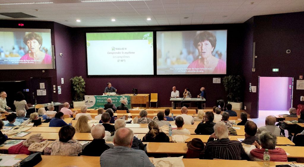 L’AF3M agit pour les malades du myélome multiple 1 AF3M amphi JNM 2022